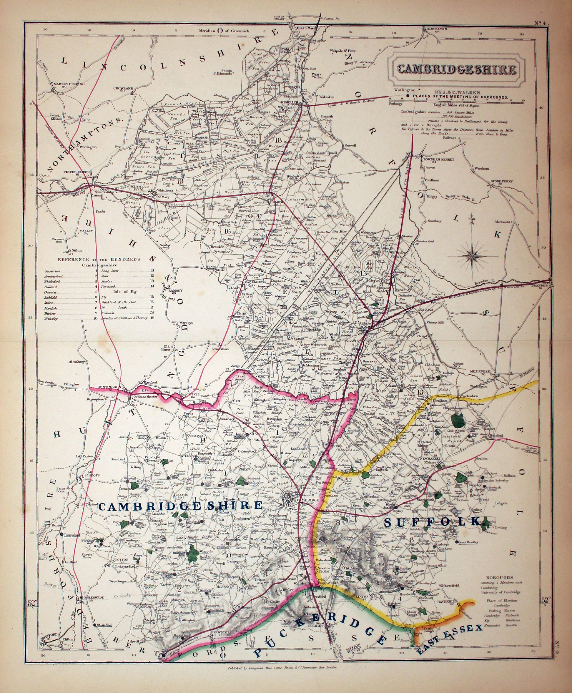 Cambridgeshire, J. & C. Walker, c.1860