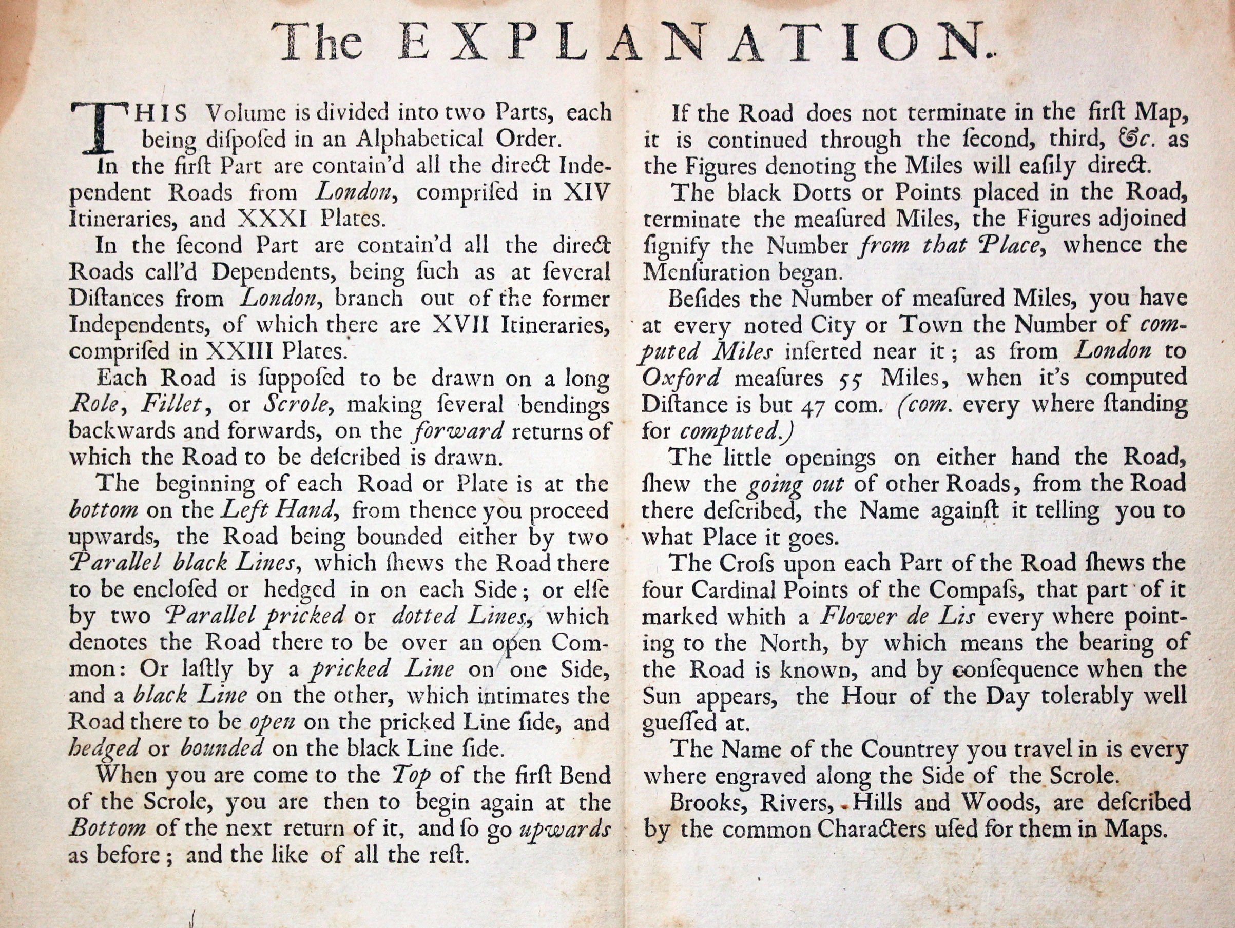 Dedication by John Senex to John Lord Marquis of Caernarvon 1719