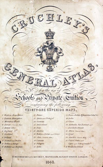 Cruchley's General Atlas 1848