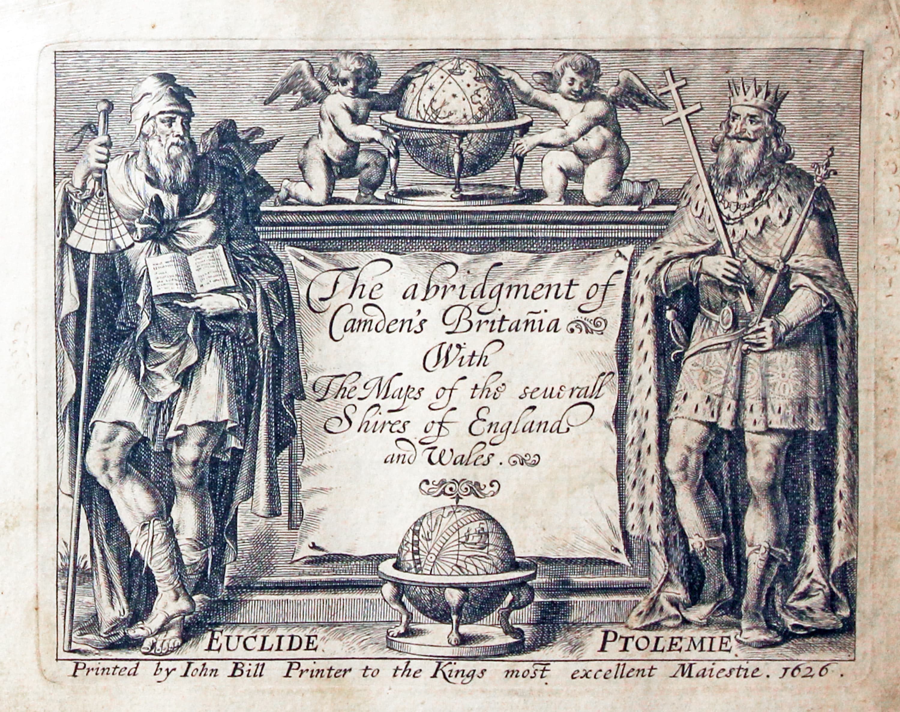 Title page to The abridgement of Camden's Britannia ... John Bill 1626