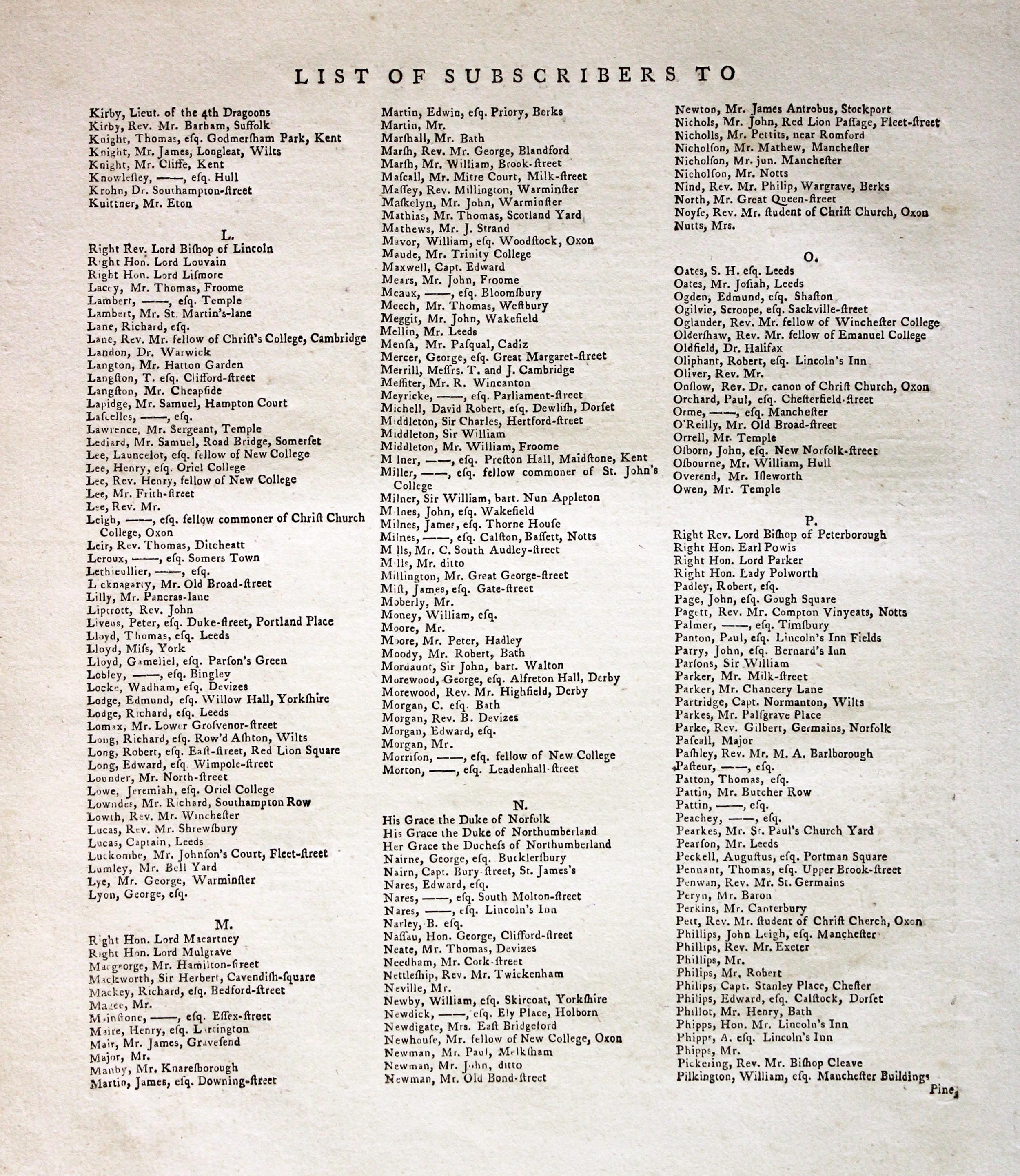 New and Correct English Atlas Subscribers  New and Correct English Atlas Subscribers