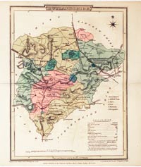 Map of Rutlandshire by G. Cole and J. Roper 1810 