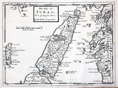 Isle of Jura by Herman Moll 1725