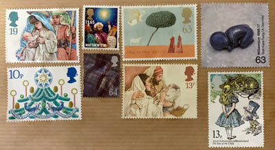  Pictorial UK Postage Stamps 