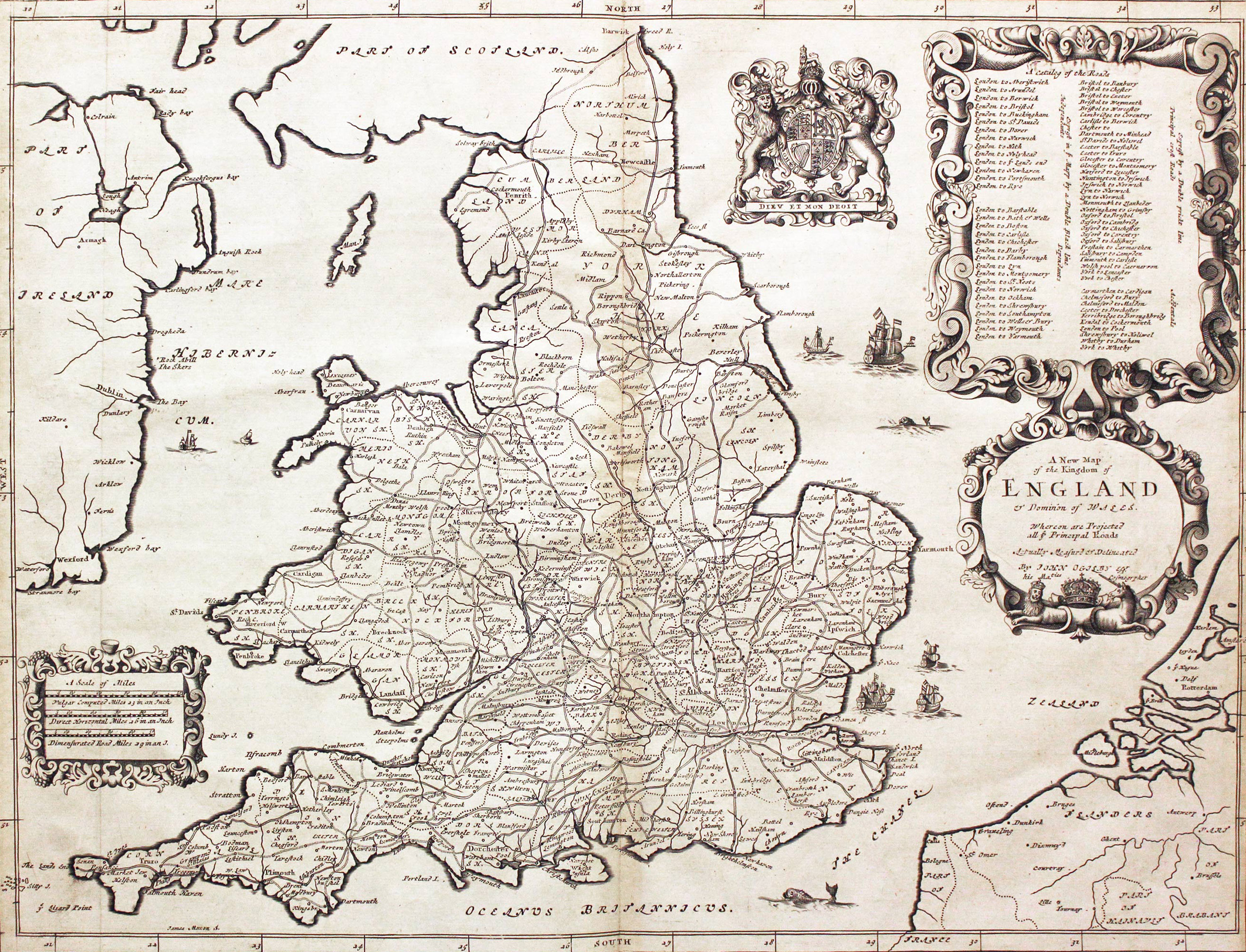 Map of England and Wales 1675