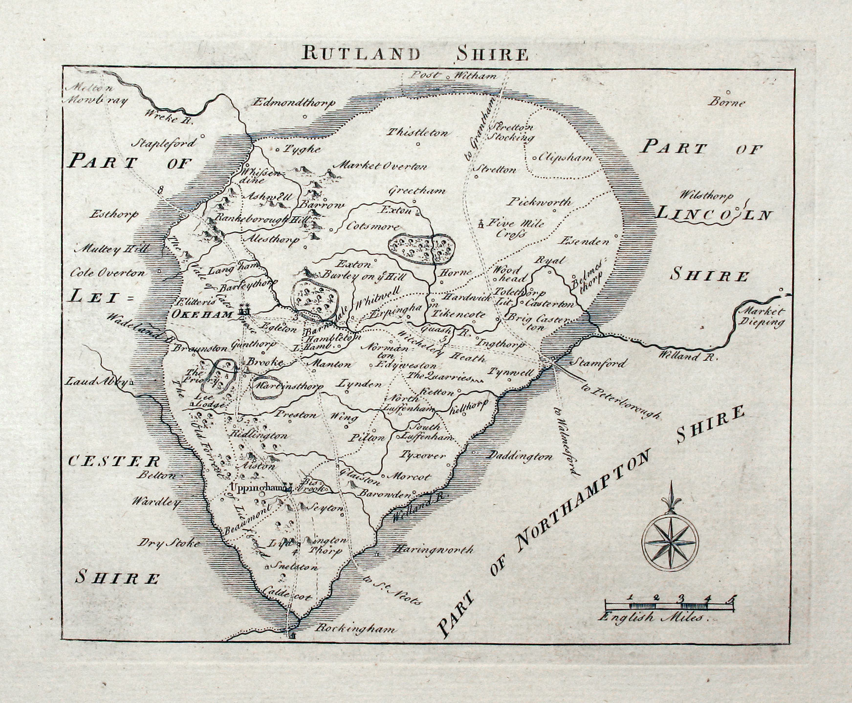 Rutlndshire, John Rocque 1799