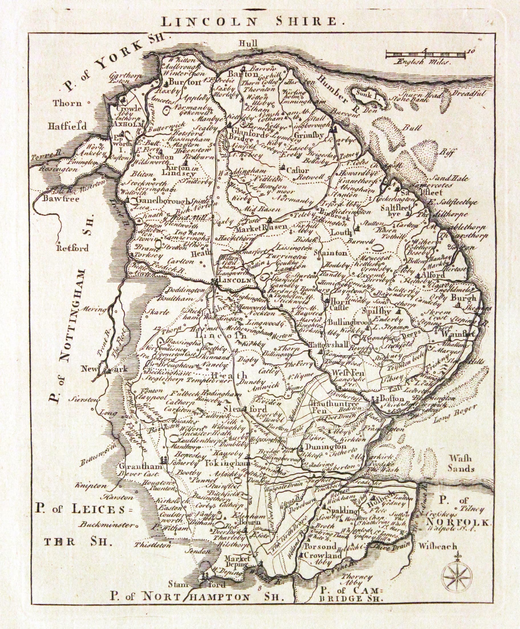 Lincolnshire, John Rocque 1769