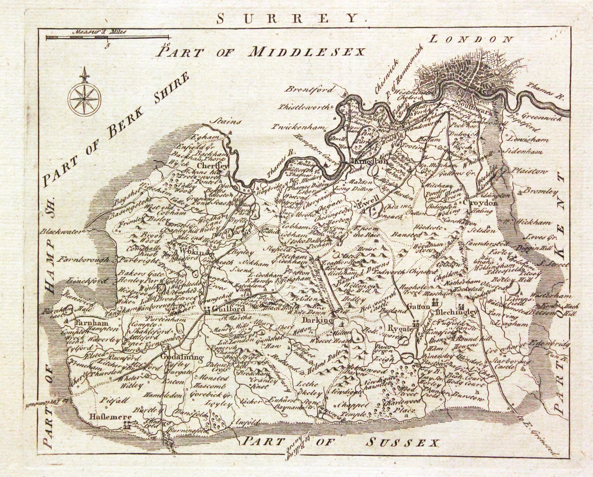 Surrey, John Rocque 1769