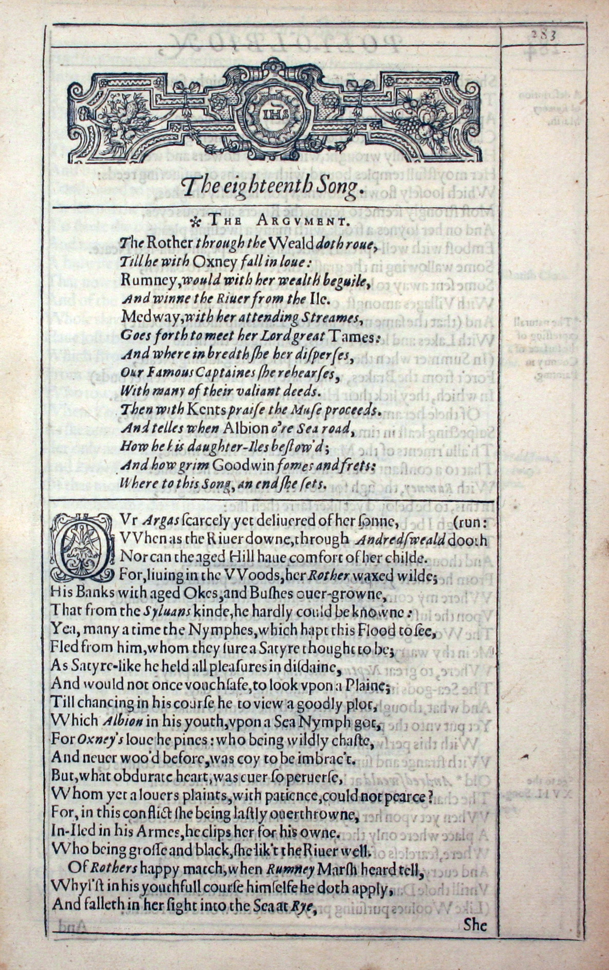 Kent song from Michael Drayton's  Poly-Olbiion 1612  Kent song from Michael Drayton's  Poly-Olbiion 1612