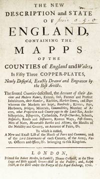 Robert Morden 1701 Titlepage