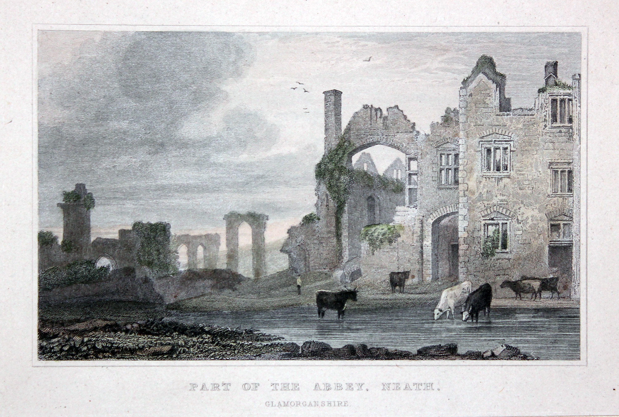 Part of the Abbey, Neath, Glamorganshire by Henry Gastineau  Part of the Abbey, Neath, Glamorganshire by Henry Gastineau