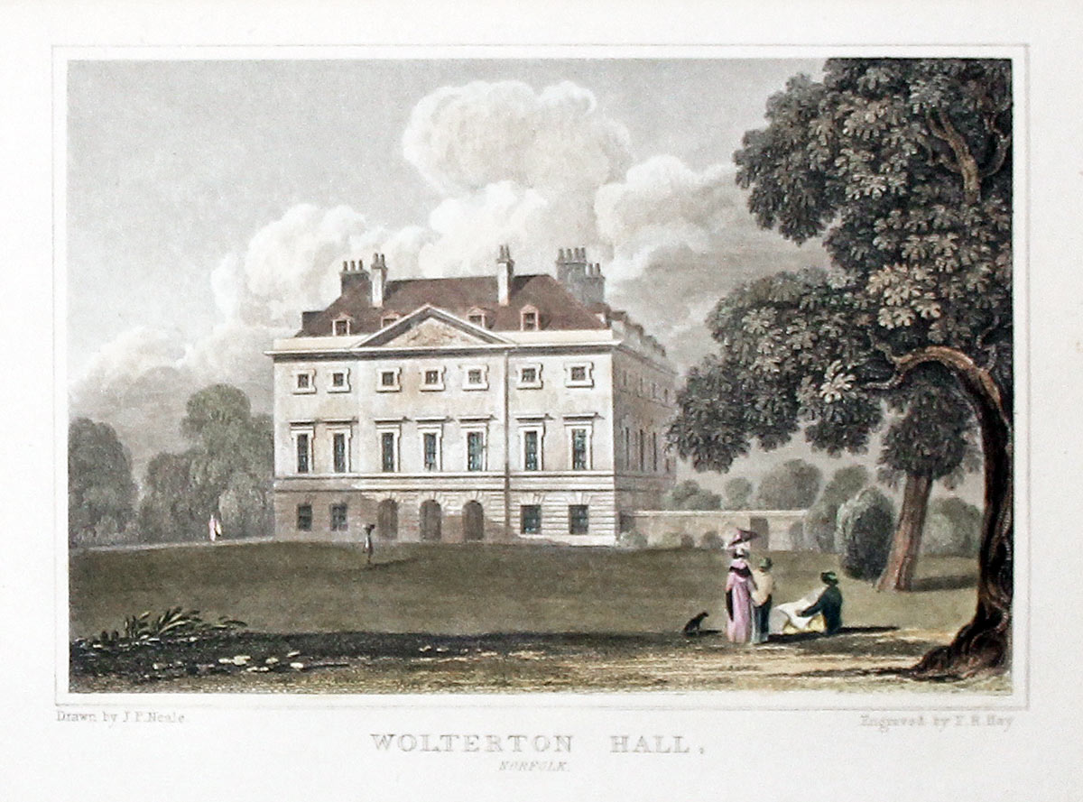 Wolterton Hall, Norfolk by. J. P. Neale  Wolterton Hall, Norfolk by. J. P. Neale