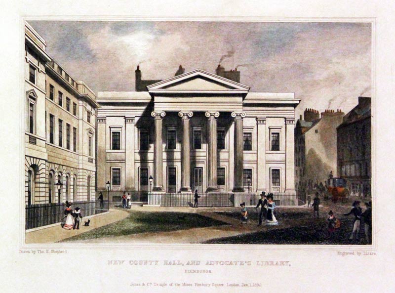 County Hall and Library Edinburgh by Thomas Shepherd