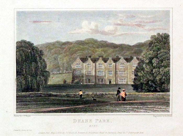 Deane Park Kent in 1825  Deane Park Kent in 1825