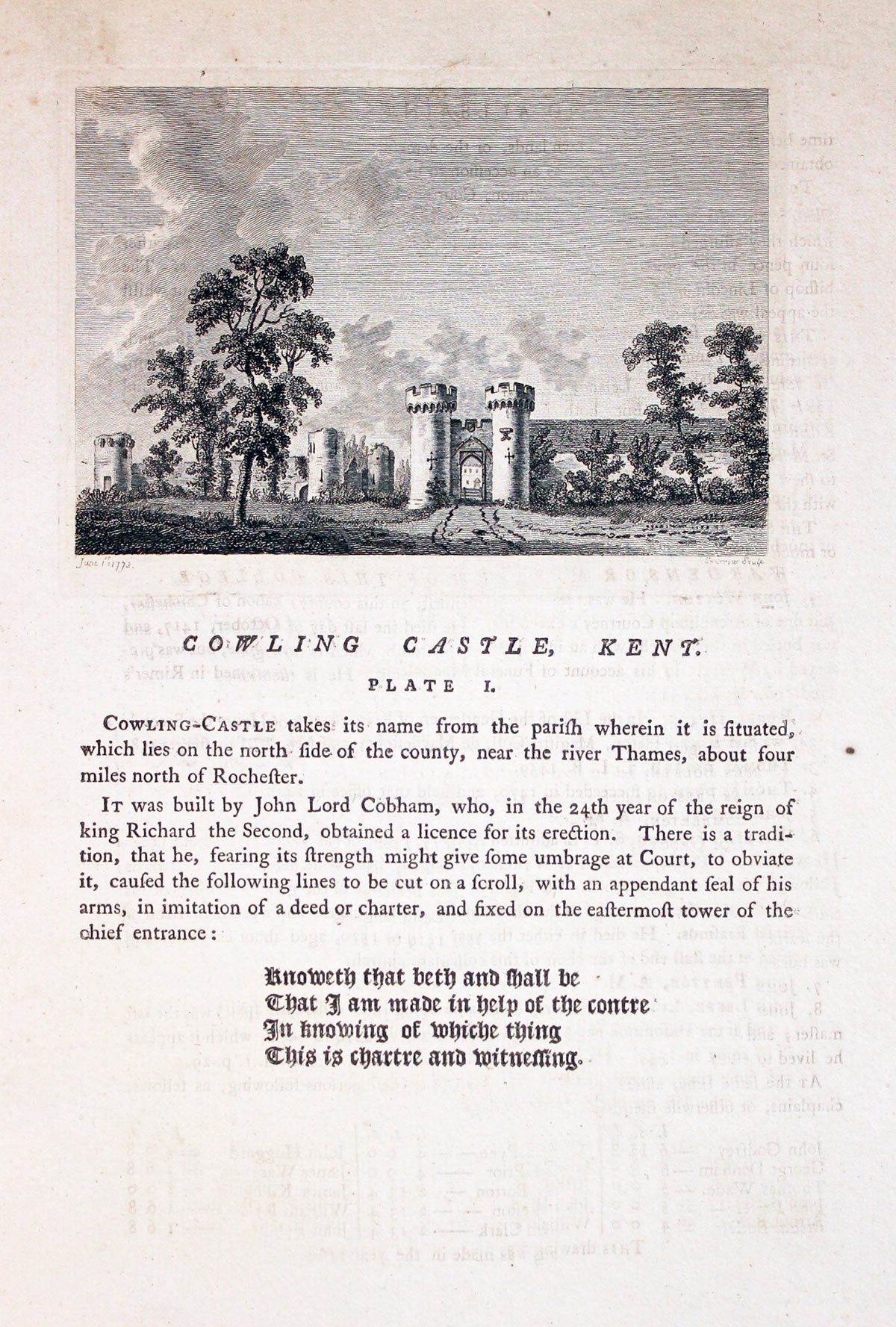 Cowling Castle in Kent  Cowling Castle in Kent