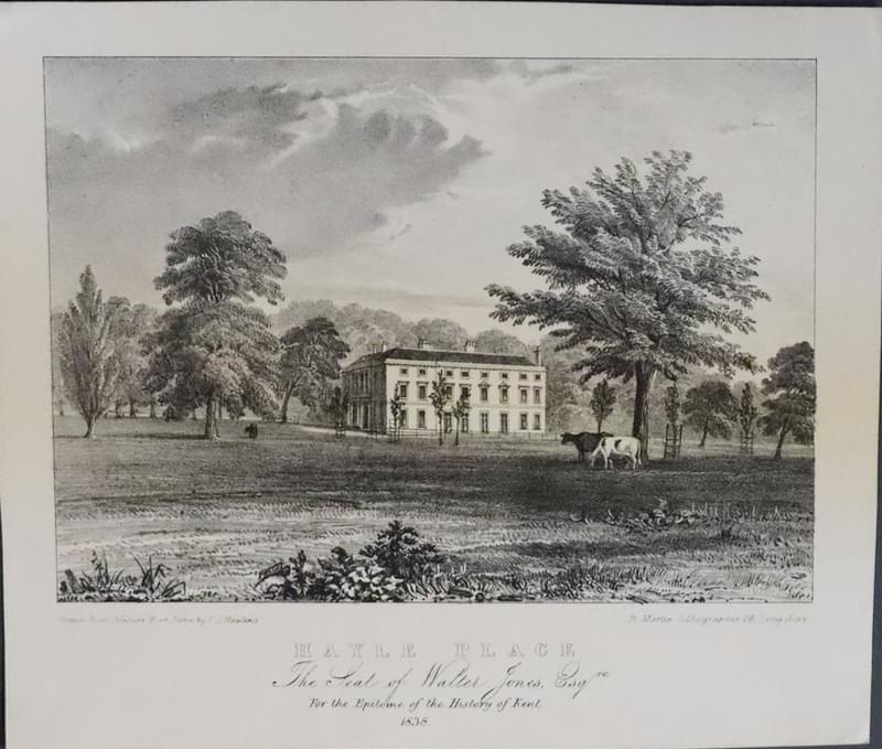 Hayle Place, Kent 1838  Hayle Place, Kent 1838