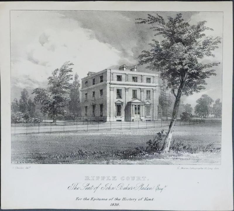 Ripple Court, Kent 1838  Ripple Court, Kent 1838