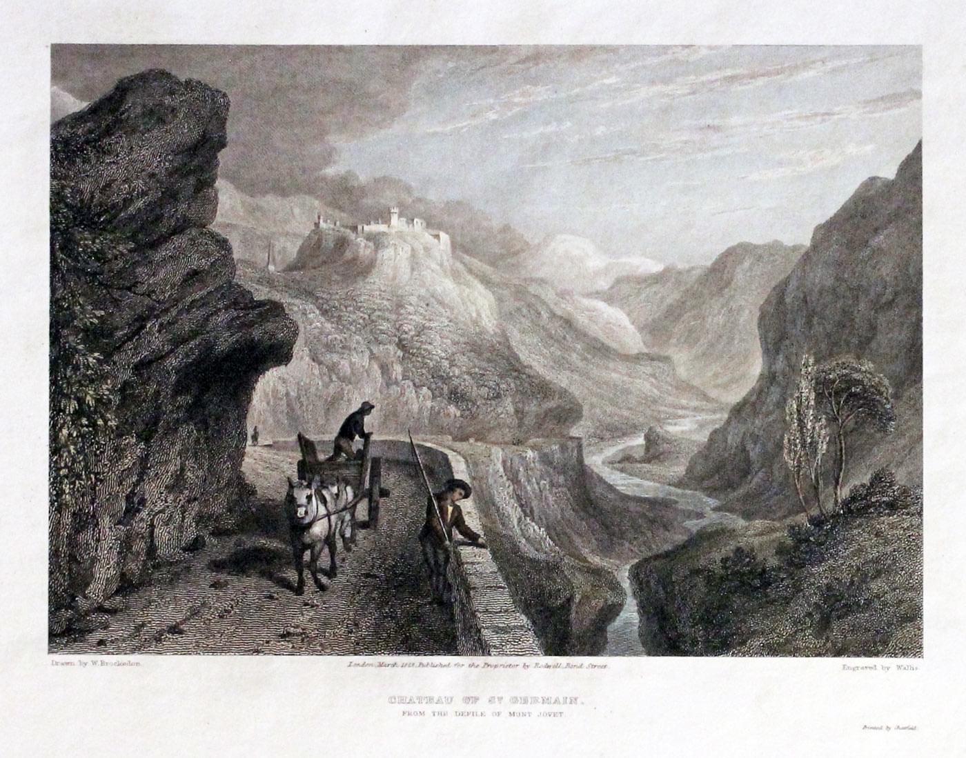 Chateau of St. Germain, Switzerland by W. Brockendon  Chateau of St. Germain, Switzerland by W. Brockendon