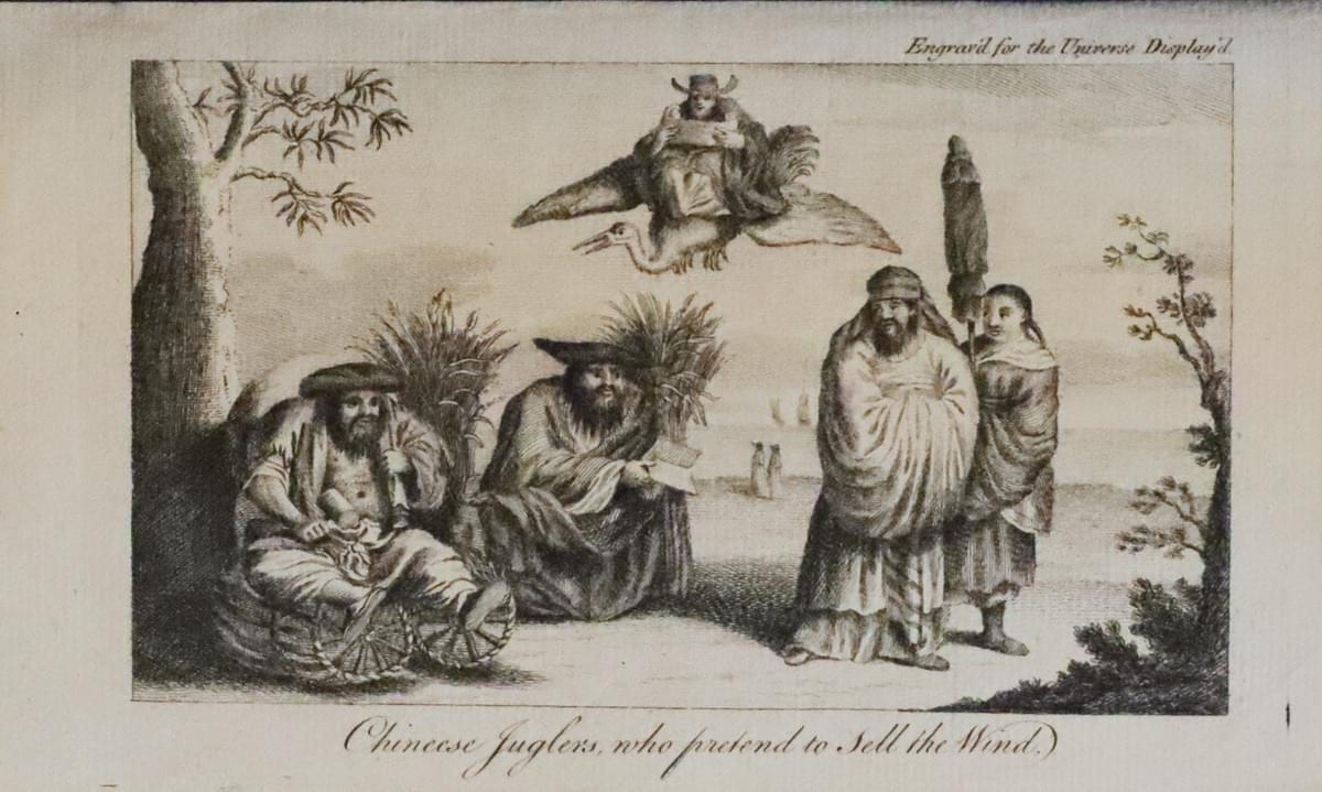 Chinese Jugglers, who pretend to sell the Wind