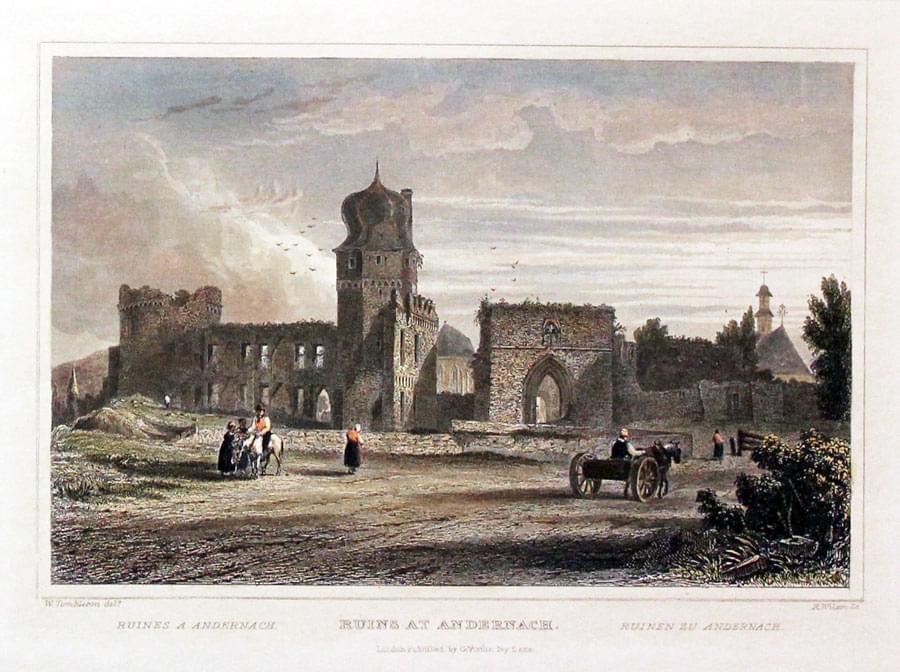 Ruins at Andernach on the Rhine  Ruins at Andernach on the Rhine