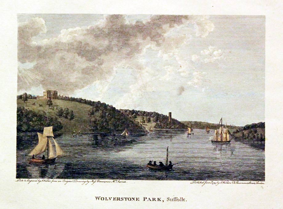 Wolverston Park Suffolk c.1800  Wolverston Park Suffolk c.1800