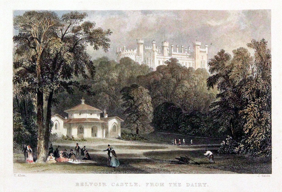 Belvoir Castle by Thomas Allom  Belvoir Castle by Thomas Allom