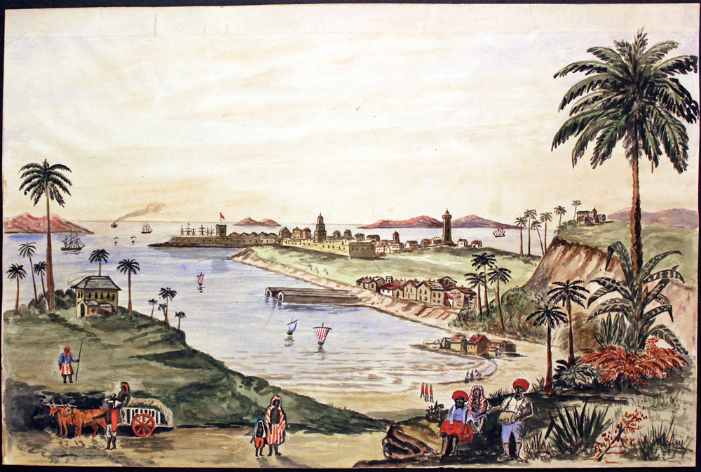 Egyptian port watercolour  Egyptian port watercolour