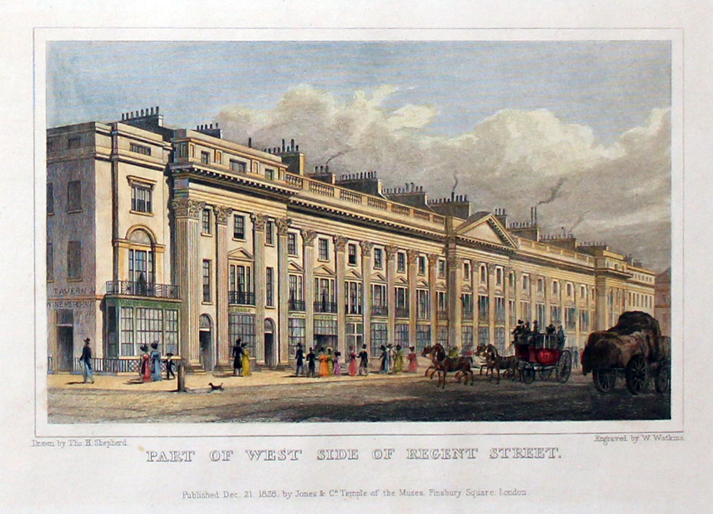 Part of the West Side of Regent Street London  Part of the West Side of Regent Street London