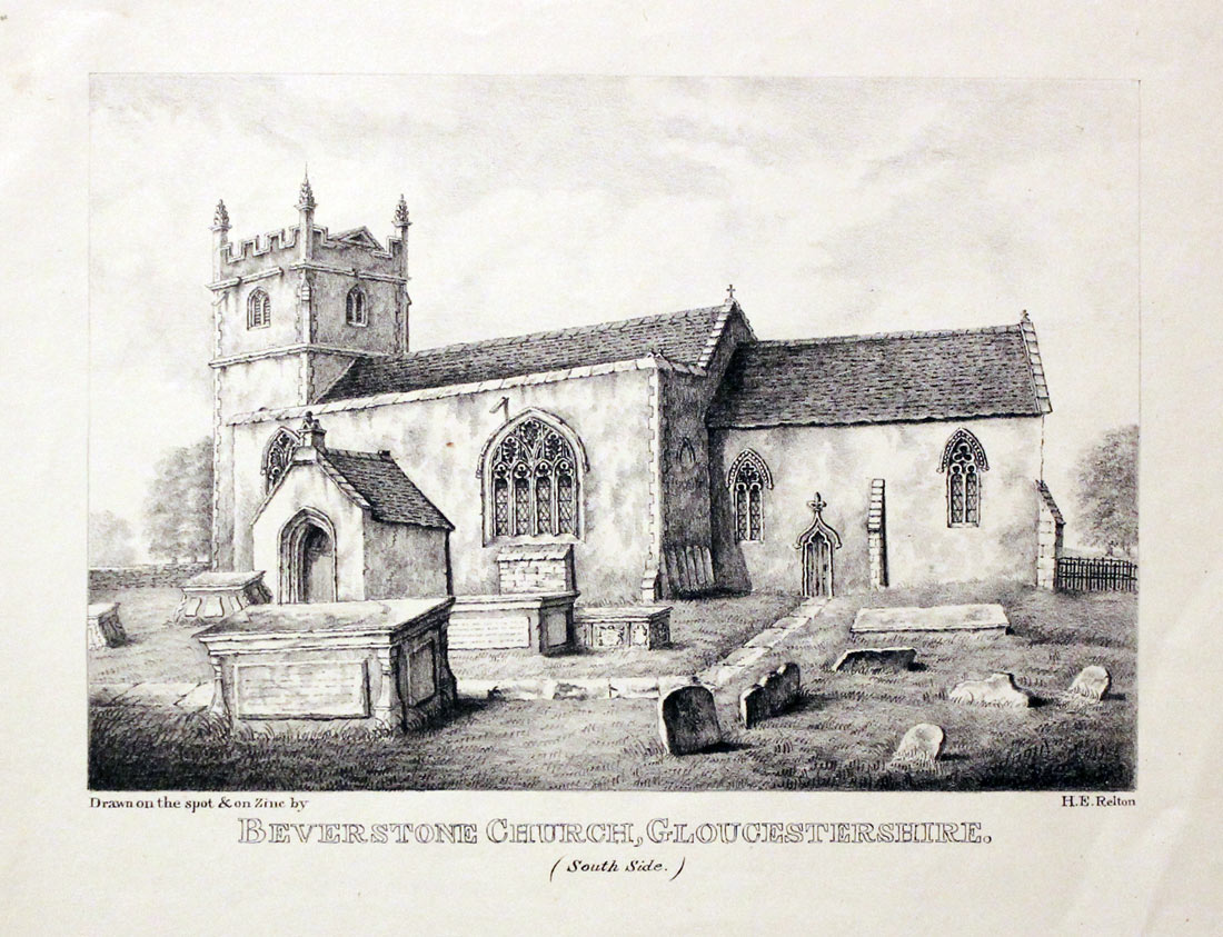 Beverstone Church, Gloucestershire  by H. Relton  Beverstone Church, Gloucestershire  by H. Relton