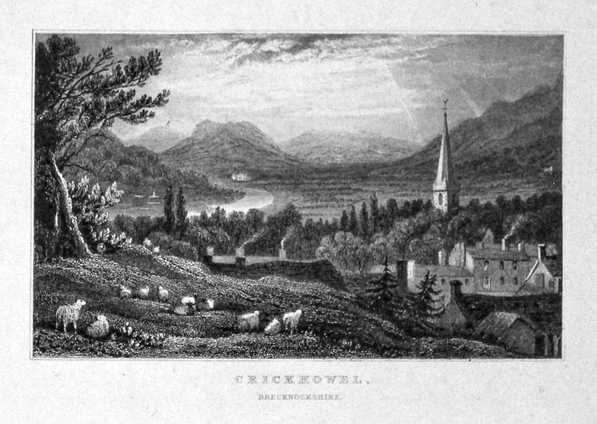Crickhowel Breconshire by Henry Gastineau