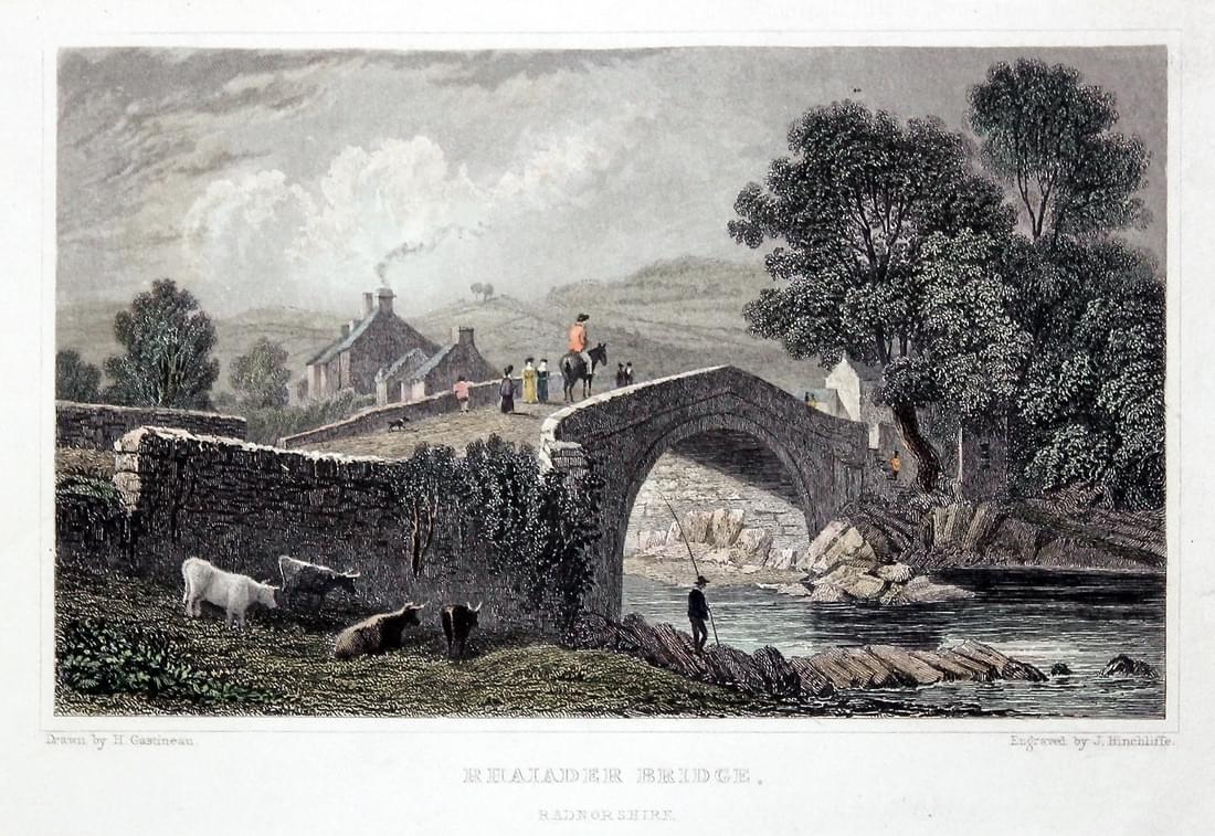 Rhayader Bridge, Radnorshire by Henry Gastineau