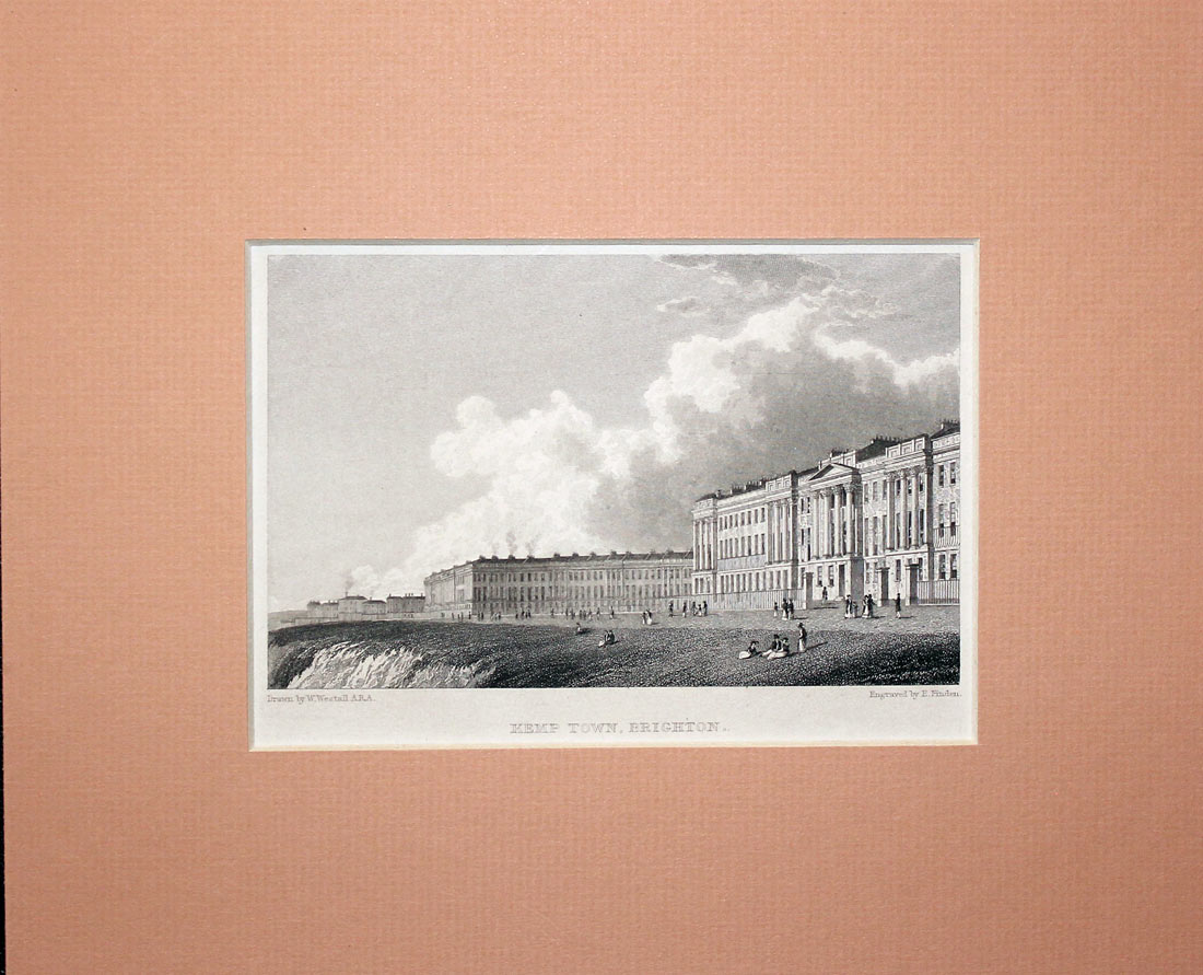Kemp Town, Brighton by W. Wrestall  Kemp Town, Brighton by W. Wrestall