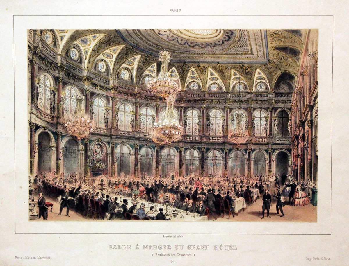 Salle a Manger du Grand Hotel Boulevard des Capucines Paris  Salle a Manger du Grand Hotel Boulevard des Capucines Paris