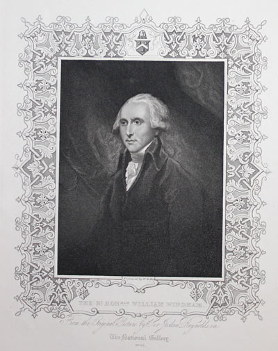  Rt. Hon. William Windhamr portrait
 