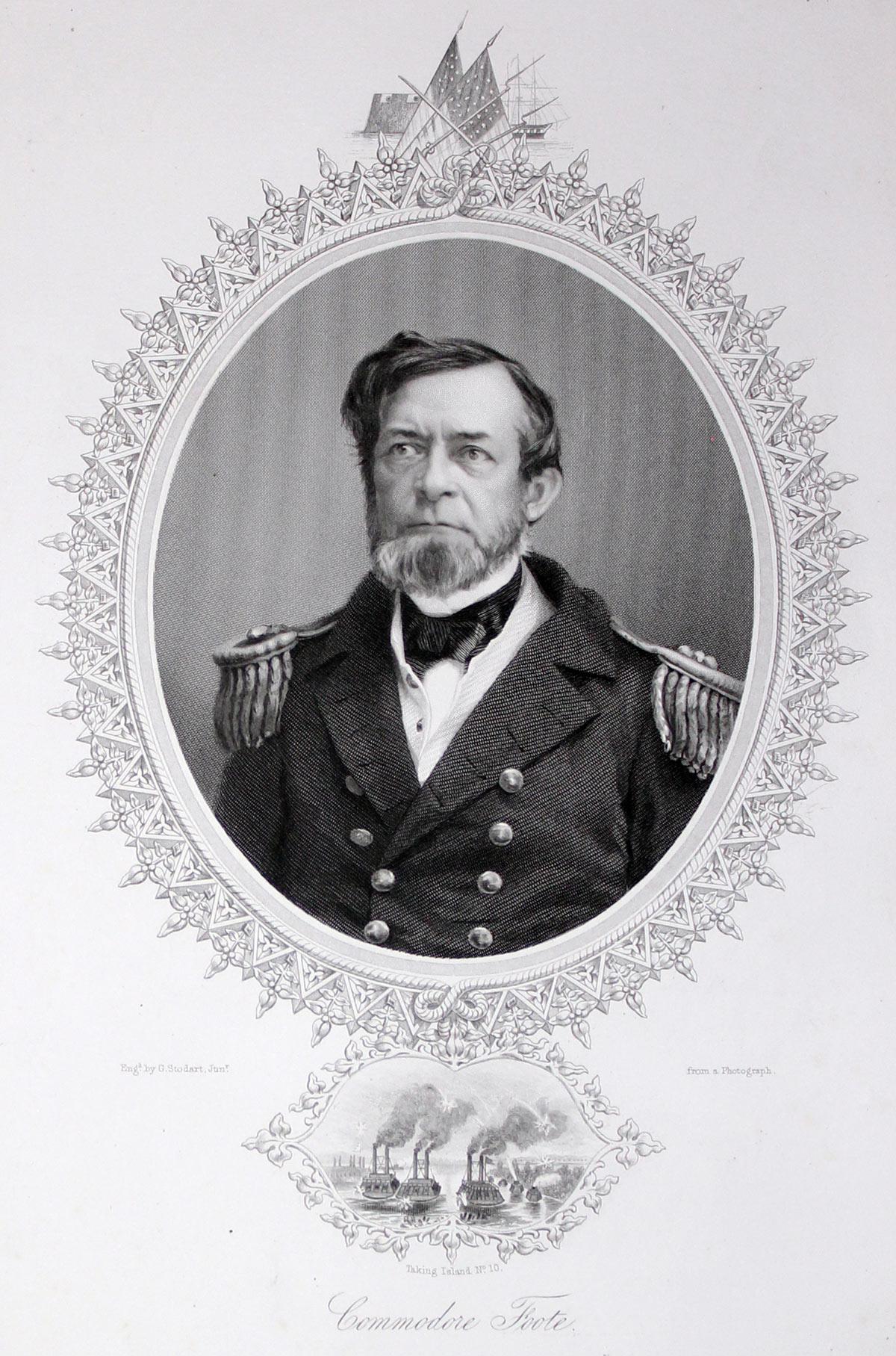 Commodore Andrew Hull Foote portrait  Commodore Andrew Hull Foote portrait