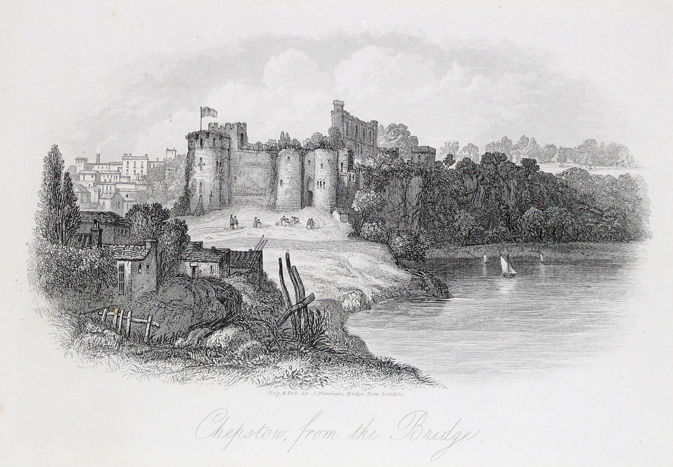 Chepstow from the Bridge, J.Newman