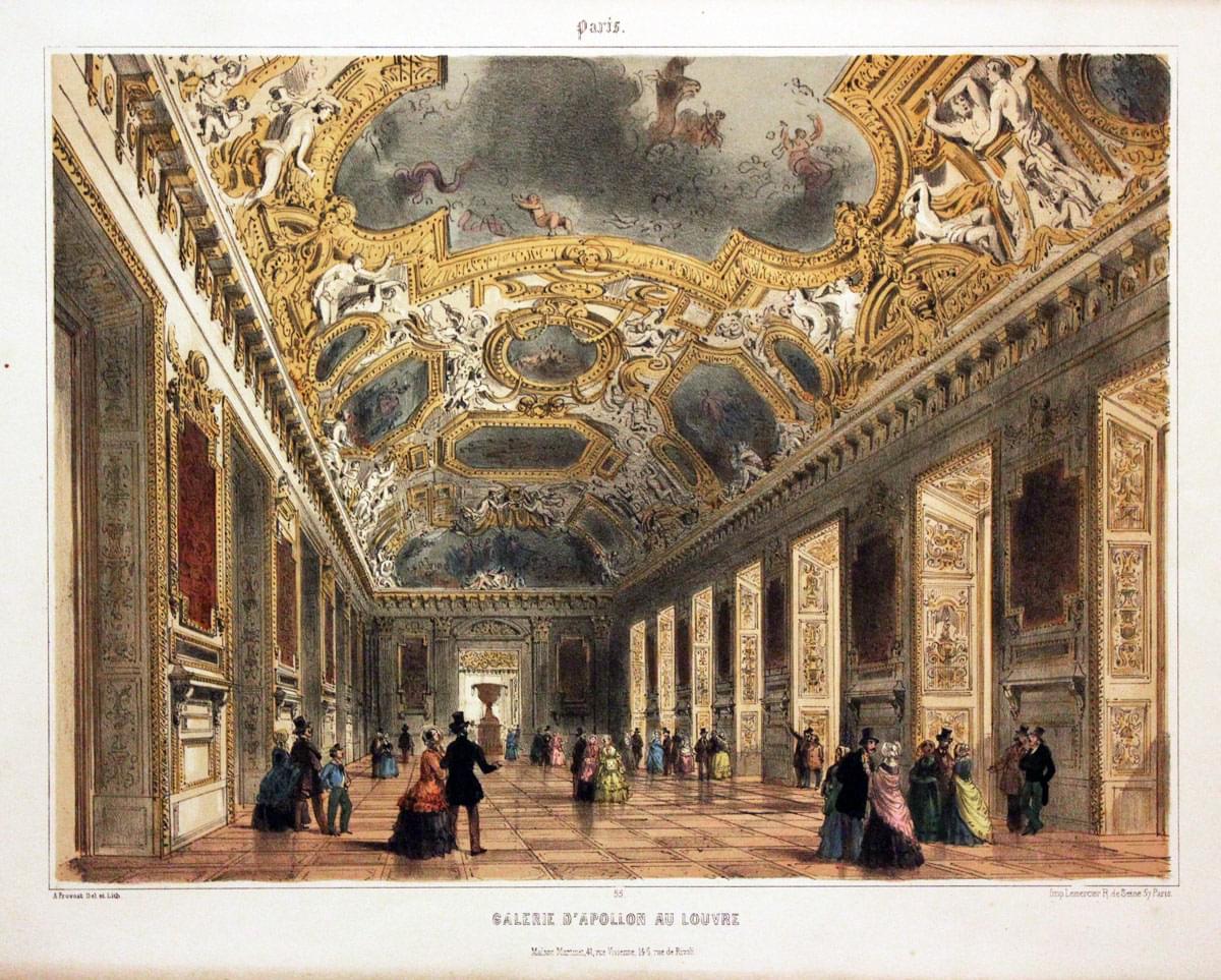 Galerie d'Apollon au Louvre Paris  Galerie d'Apollon au Louvre Paris