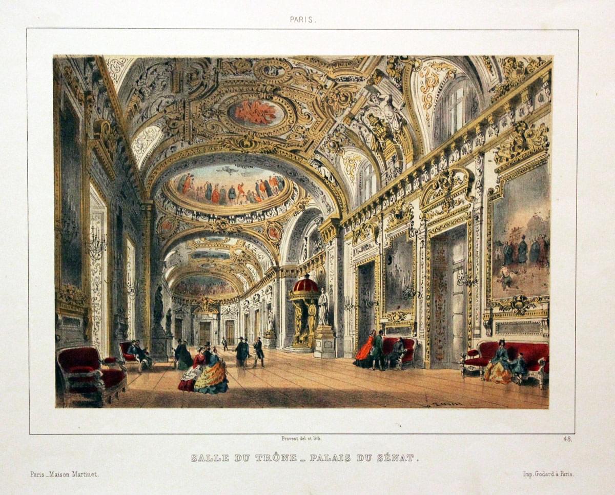 Salle du Trone - Palais du Senat Paris  Salle du Trone - Palais du Senat Paris