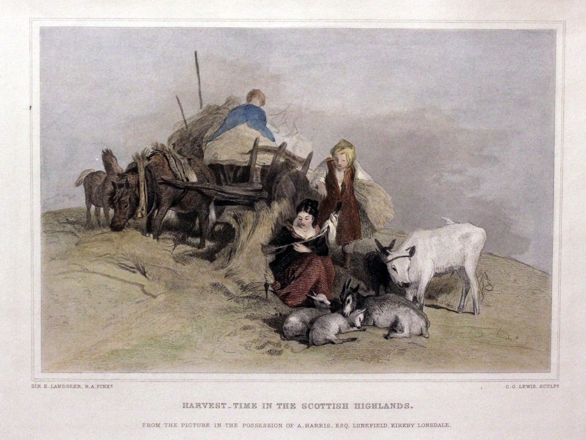 Harvet Time Scottish Highlands, Sir Edward Landseer  Harvet Time Scottish Highlands, Sir Edward Landseer