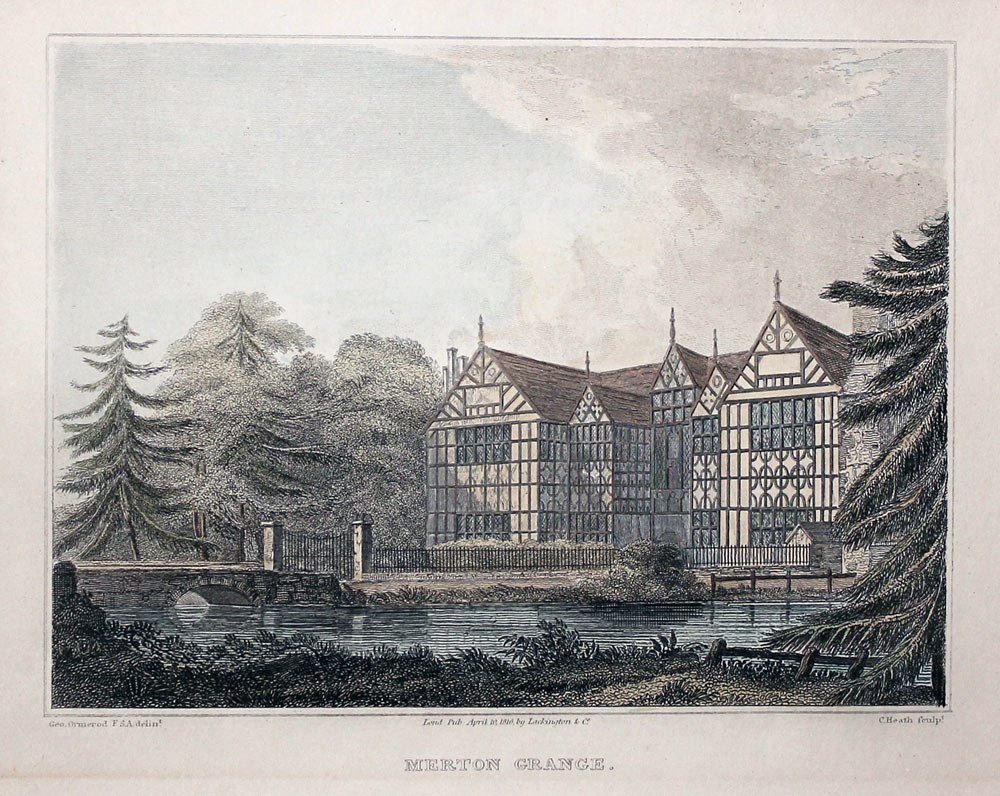 Grafton Hall, Cheshire 1817  Grafton Hall, Cheshire 1817