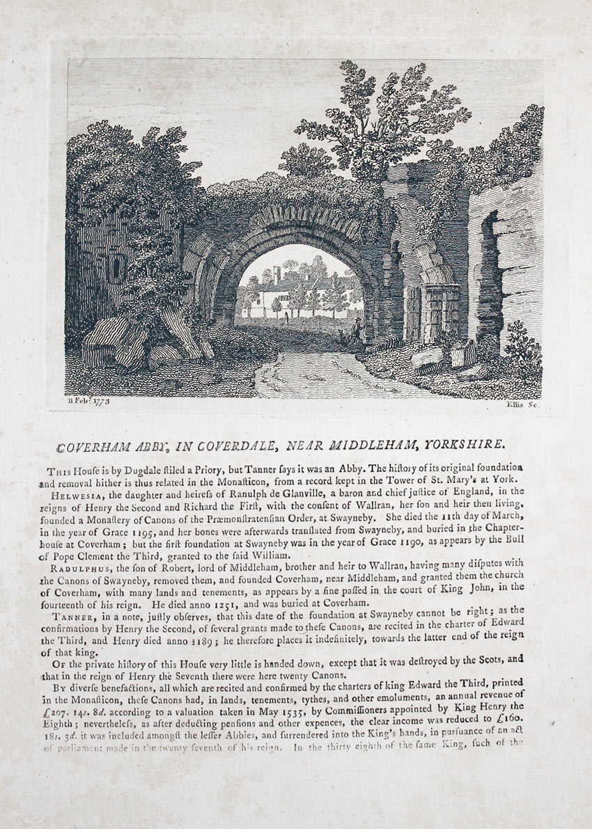Coverham Abbey, Yorkshire  Coverham Abbey, Yorkshire
