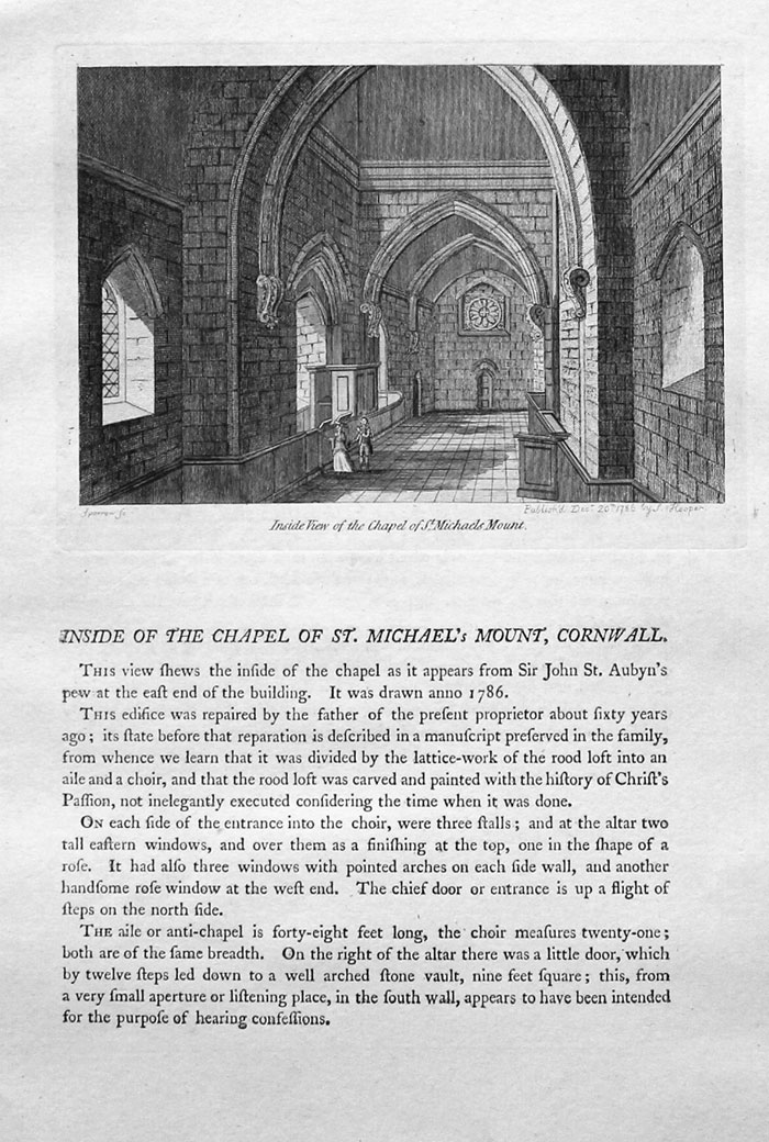 Chapel St. Michael's Mount Cornwall  Chapel St. Michael's Mount Cornwall