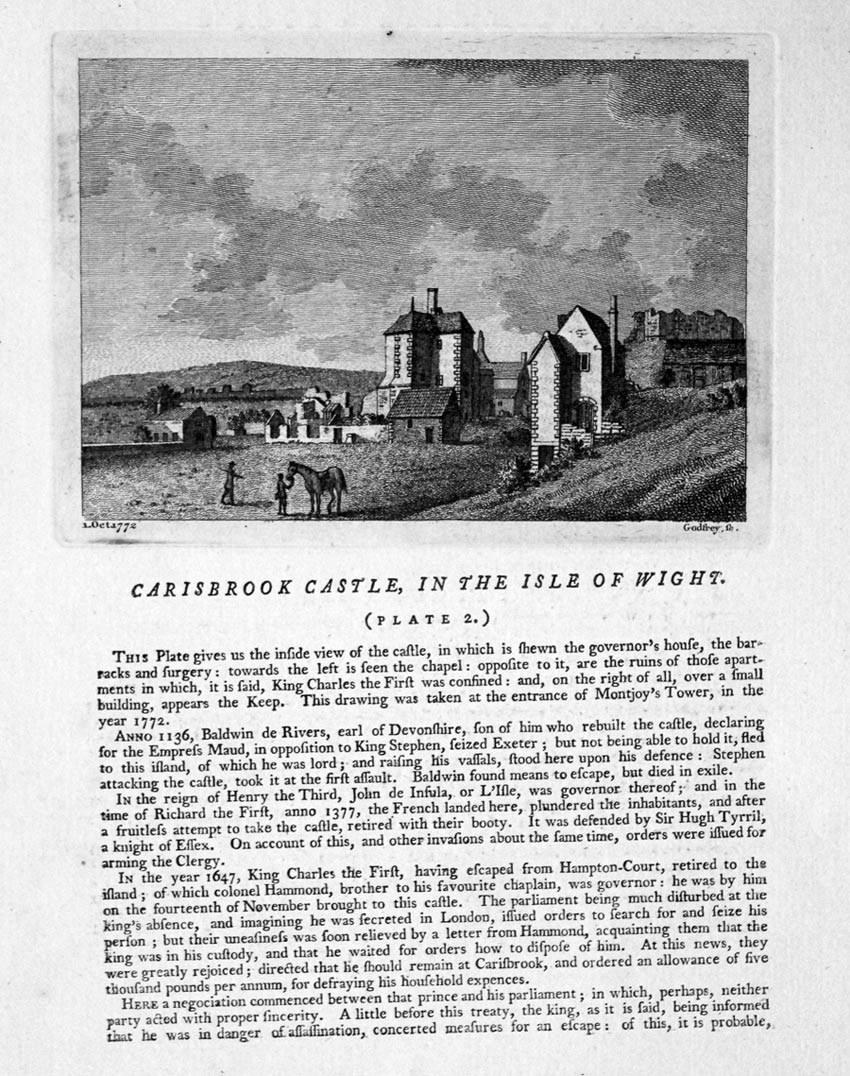 Carisbrooke Castle in 1787