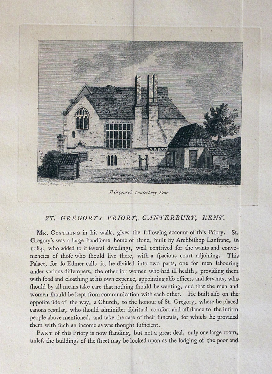 St. Gregory's Priory, Canterbury, Kent by S. Hooper  St. Gregory's Priory, Canterbury, Kent by S. Hooper
