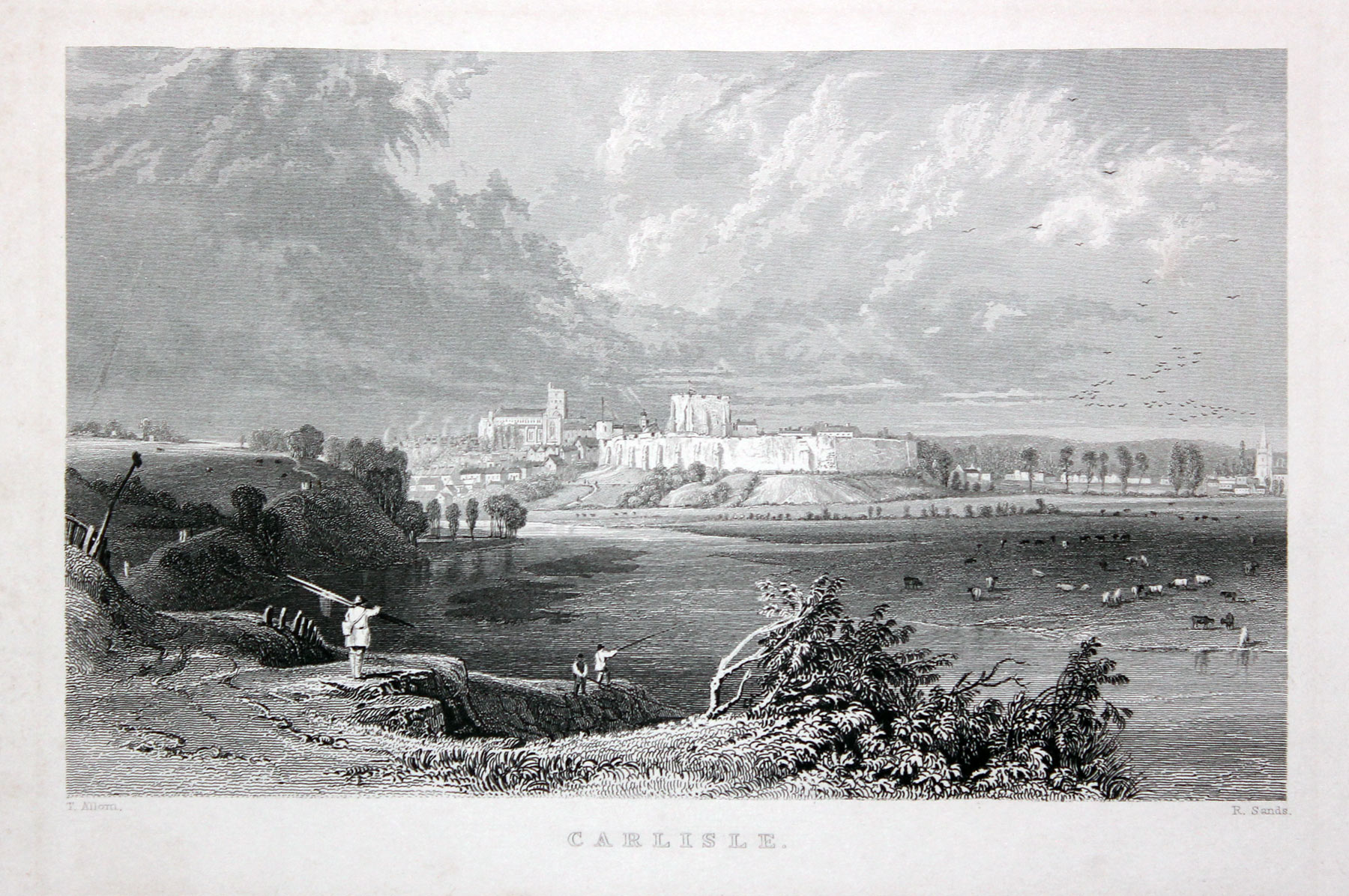 View of Carlisle Cumberland by Thomas Allom  View of Carlisle Cumberland by Thomas Allom