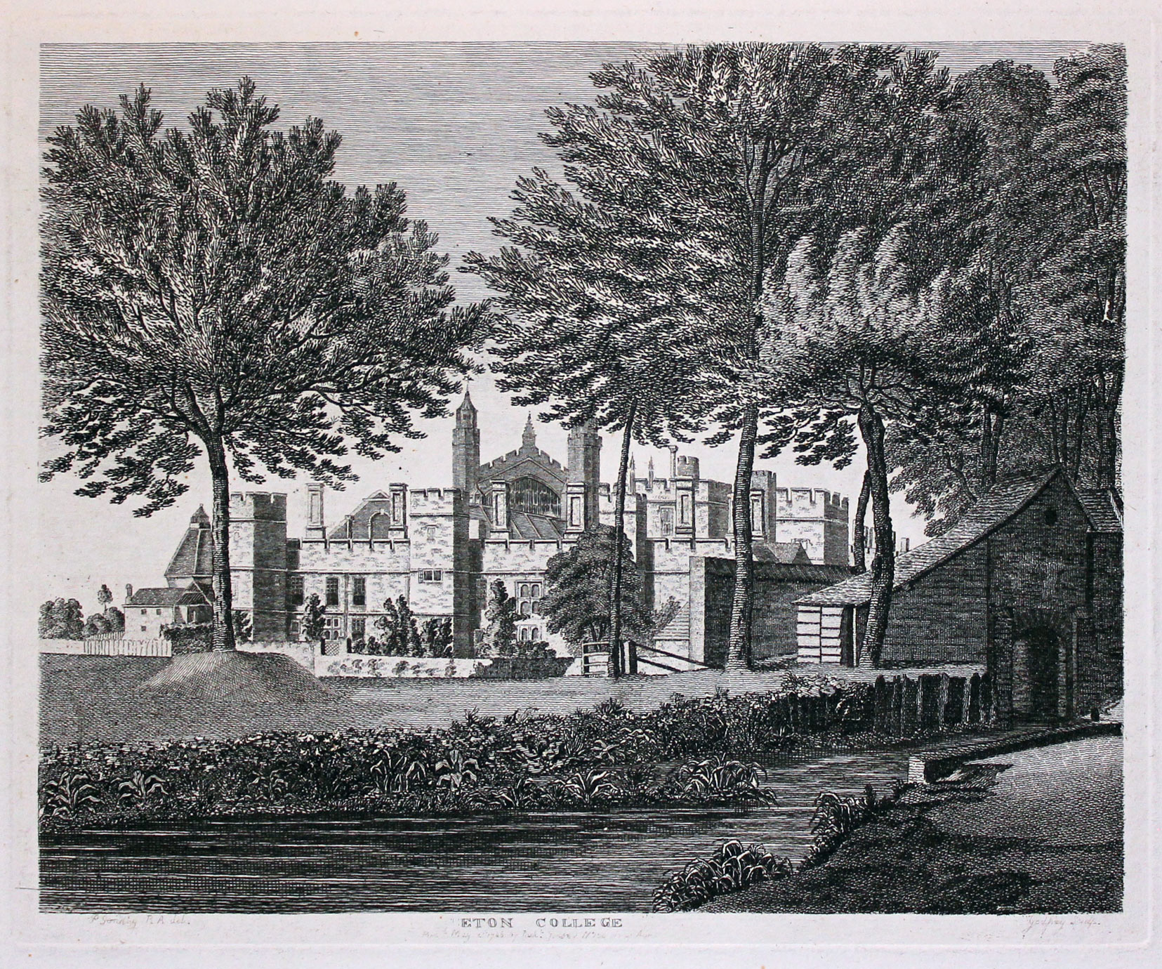 Eton College Buckinghamshire c.1787