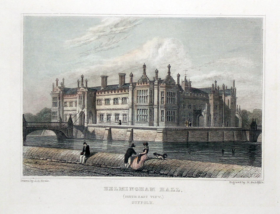 Helmingham Hall circa 1830  Helmingham Hall circa 1830