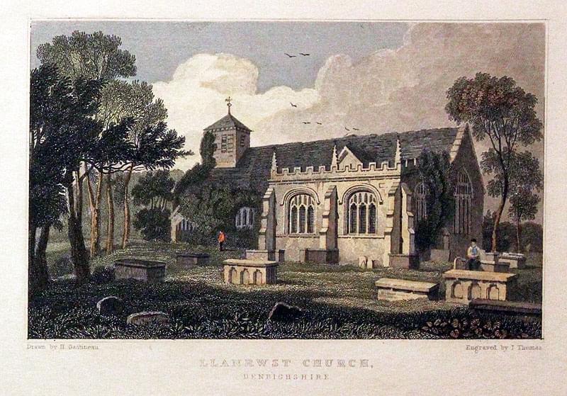 Llanrwst Church, Denbighshire by Henry Gastineau