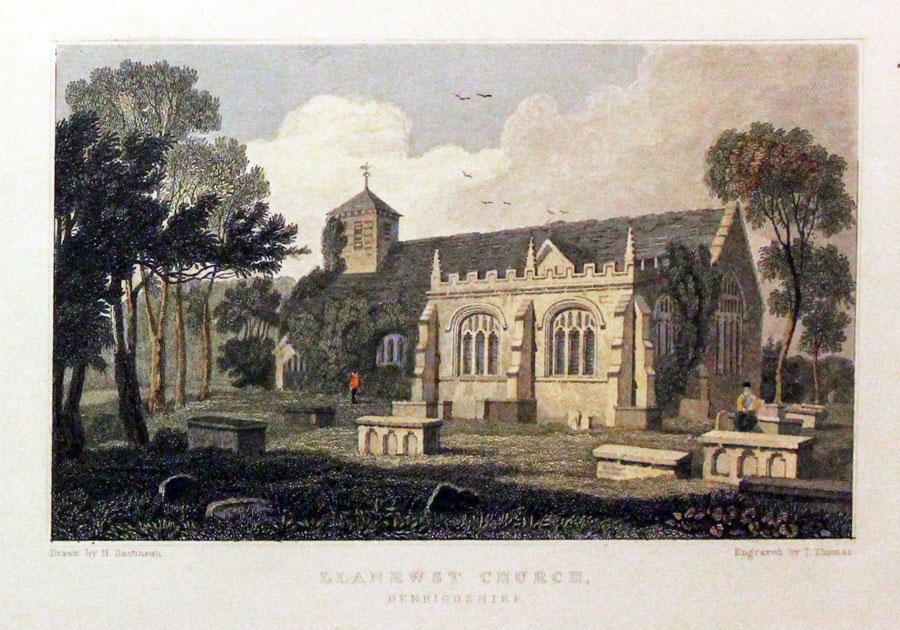 Llanrwst Church Denbishire by Henry Gastineau