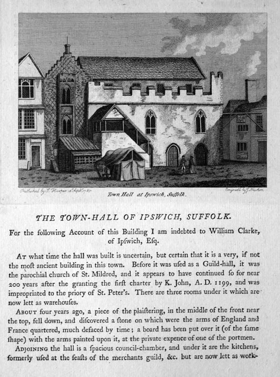 Own Hall Ipswich Suffolk in 1787  Own Hall Ipswich Suffolk in 1787